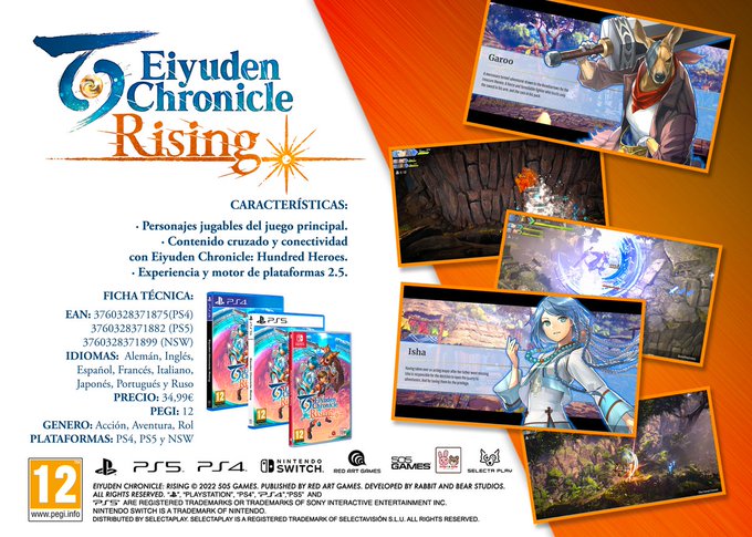 Selecta Play pondrá a la venta el 26 de enero Eiyuden Chronicle: Rising