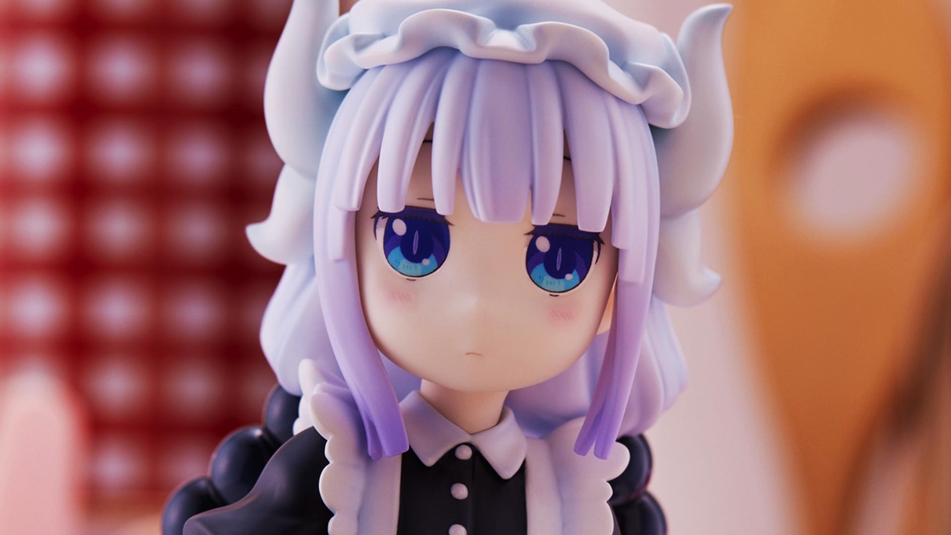 Tohru y Kanna se visten de maids para adorables figuras — Kudasai