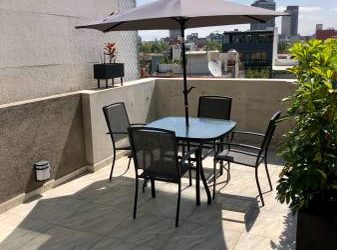 Fully Furnished PH with Private Terrace in Closed Street in Condesa!