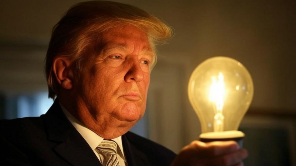 Donald Trump anuncia la vuelta a las bombillas incandescentes