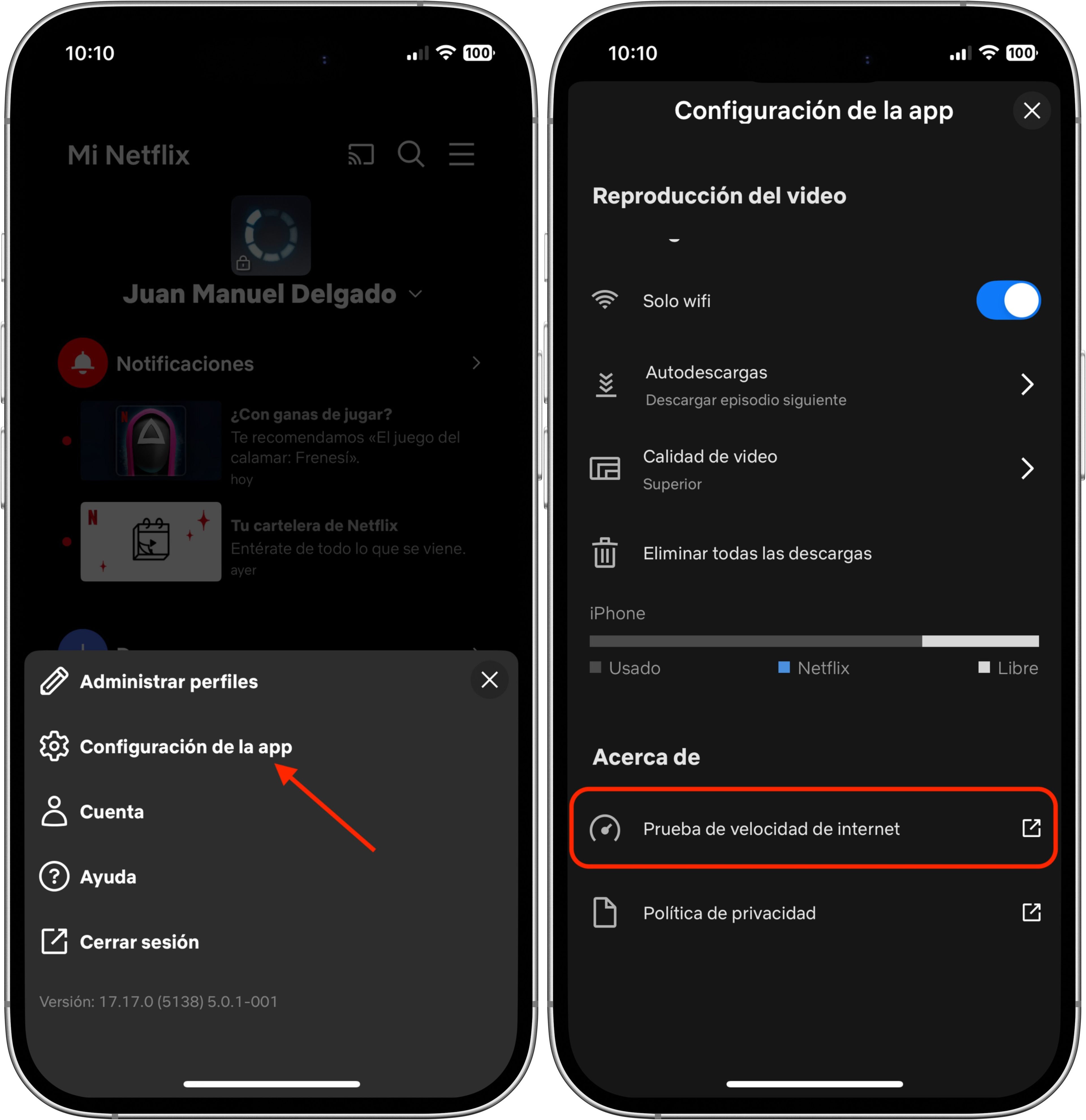 Verifica tu velocidad de Internet sin salir de la app