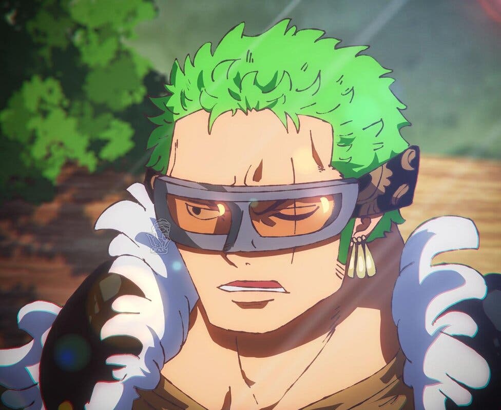 Fan art de Zoro con su apariencia de Elbaph.