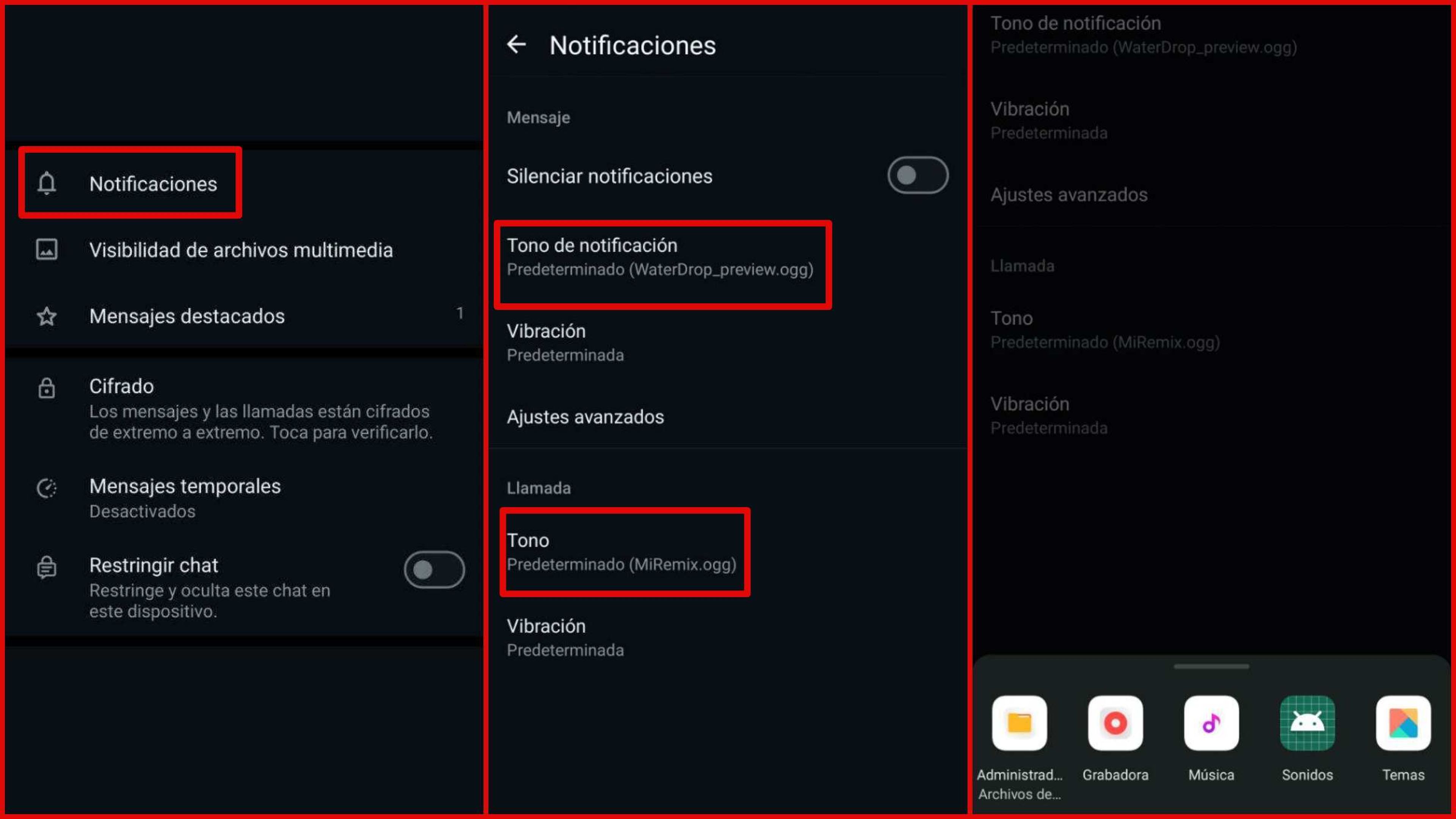 Notificaciones de WhatsApp