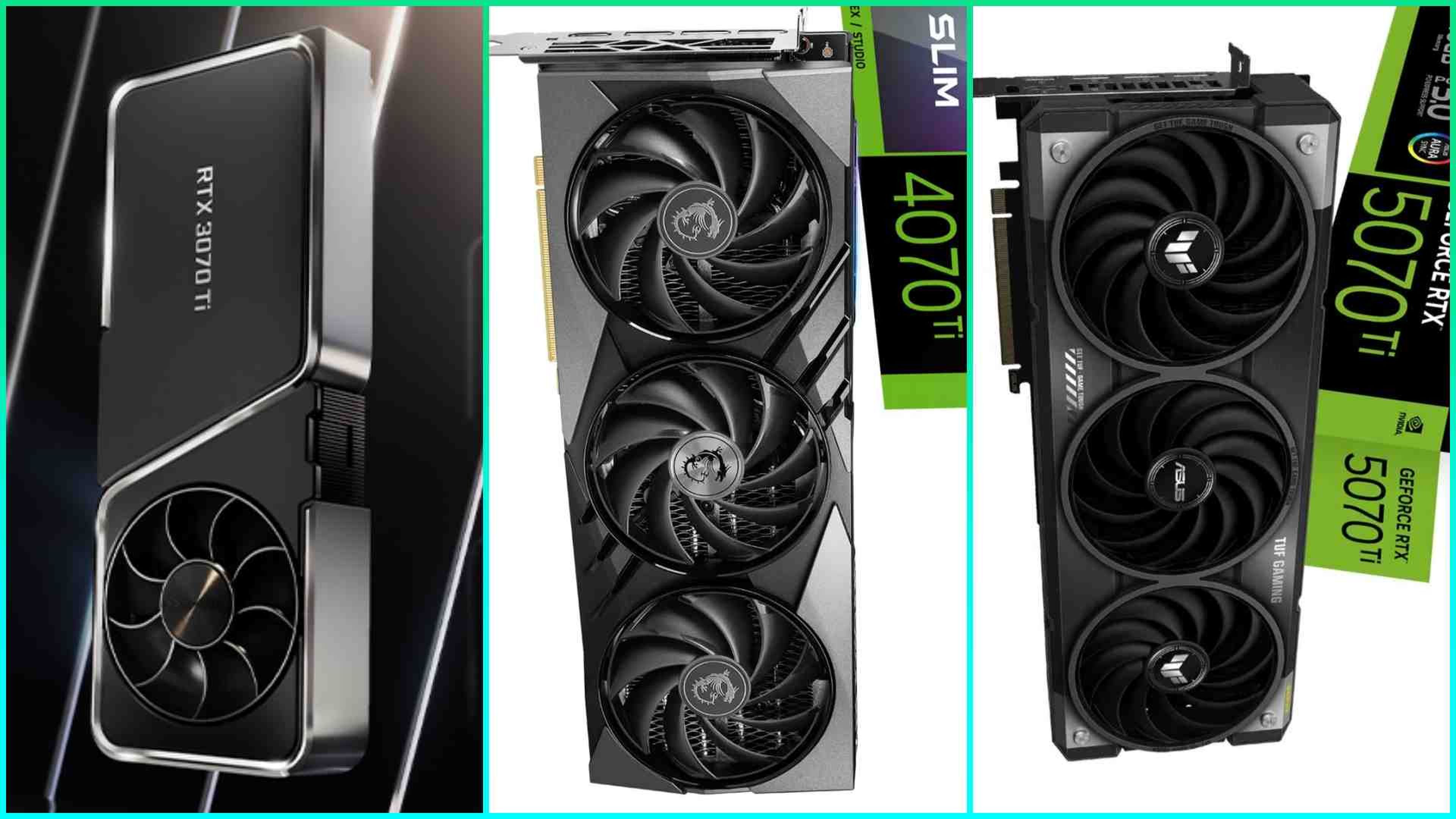 GeForce RTX 3070 Ti 4070 Ti y 5070 Ti