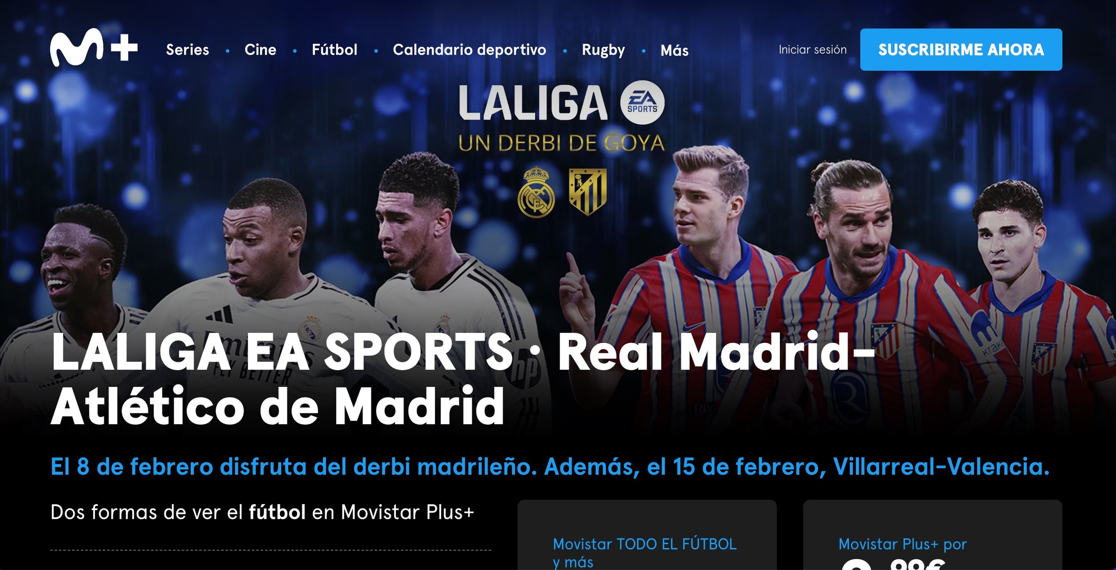 Movistar Plus+ portada de la web