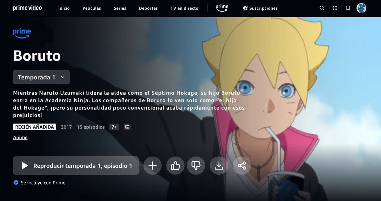 Boruto Amazon Prime Video